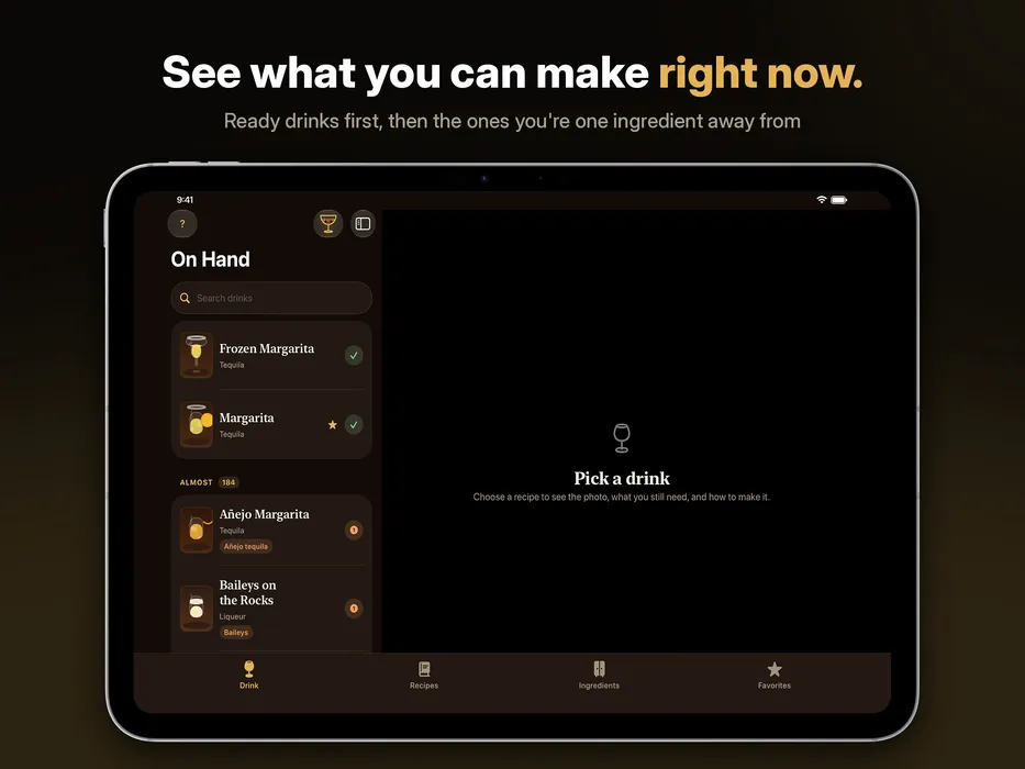 On Hand iPad screenshot 1